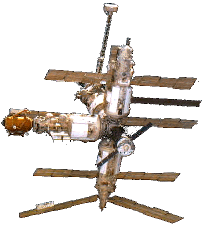 MIR SPACE STATION (USSR) - on rute to the moon